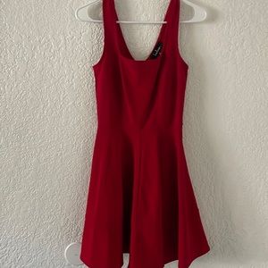 Lulu’s mini red dress